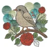 Rose garden embroidery design - nature embroidery pattern Rose garden embroidery design - nature embroidery pattern