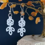 Rose Earrings Embroidery Design - Freestanding Embroidery