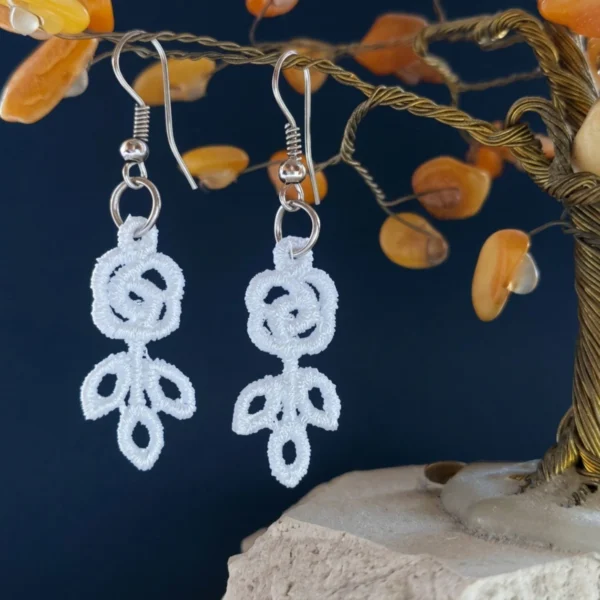 FSL rose earrings embroidery design 2