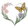 Floral Heart Embroidery Design 1 - Spring Pattern